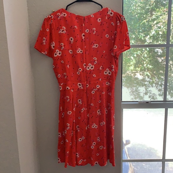 Red ditsy floral dress - Picture 3 of 3
